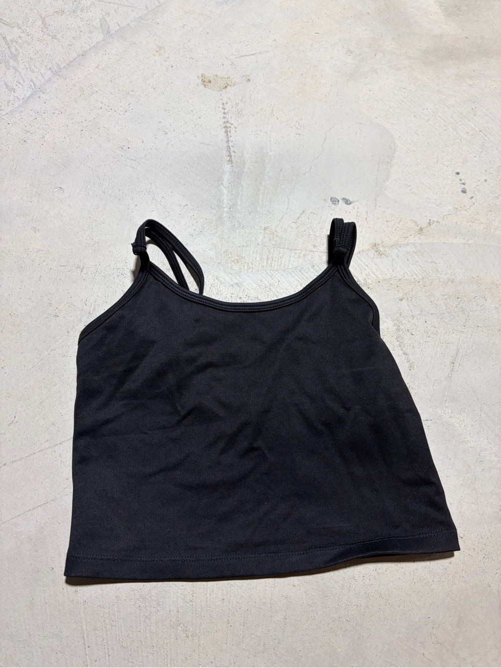 Balance athletica Women’s Black Strappy Crop Tank Top small